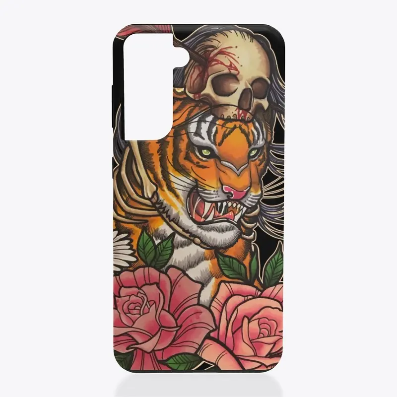 Neo Trad Tiger Phone Case