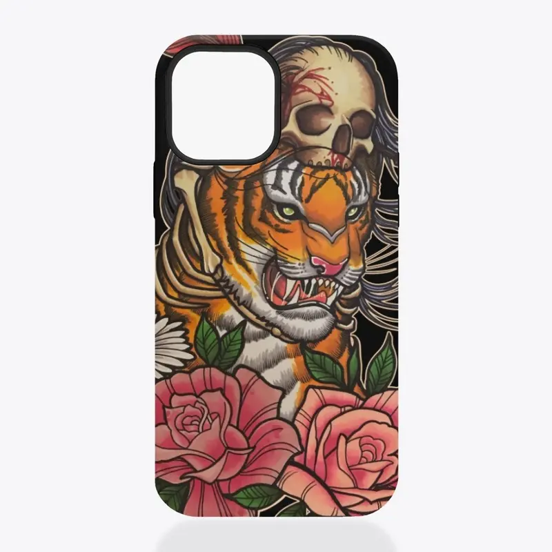 Neo Trad Tiger Phone Case