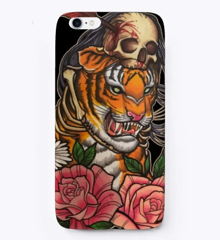 Neo Trad Tiger Phone Case